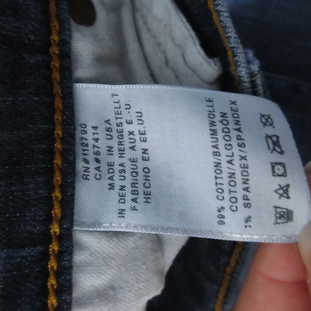 True Religion Men Jeans 31 Geno Denim Whiskered‎ Flap Pocket USA Made Y2K Fade